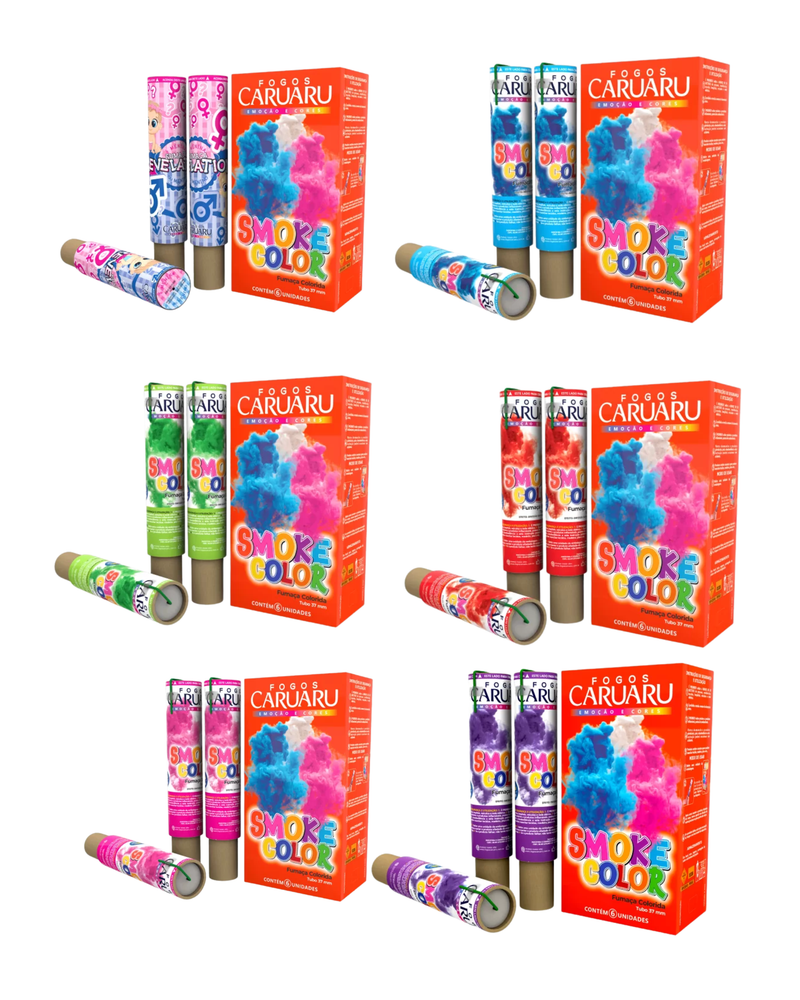 Smoke Color Violeta – Bastão de fumaça colorida 37mm