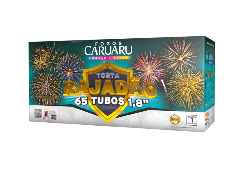 Torta 65 tubos 1,8" Rajadão